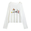 Fresh Fruit Print Long Sleeve