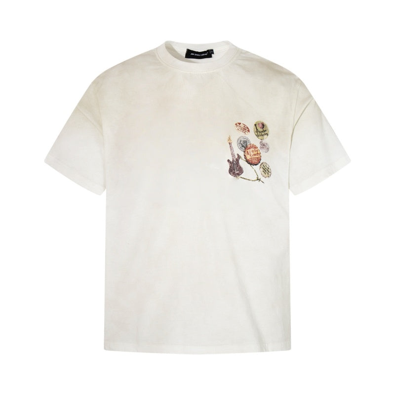 Loose-Fit White Casual T-Shirt